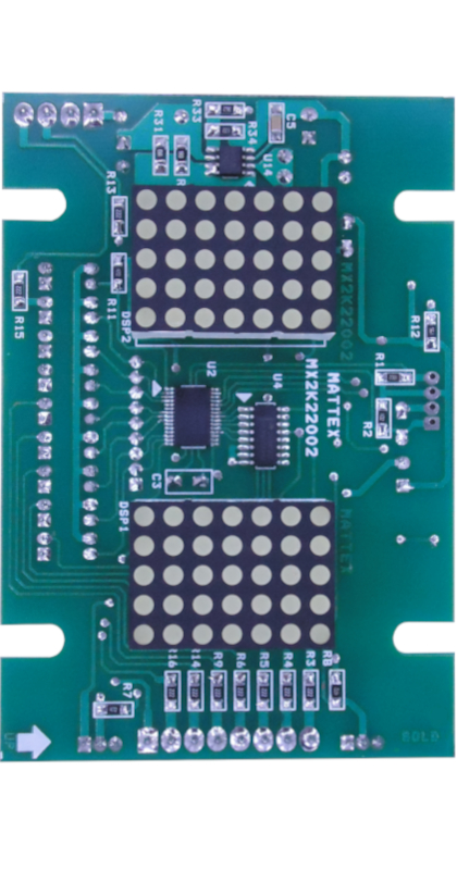 MX2K22002 – CAR  0 TO 9 FLOOR PARALLEL DOT MATRIX LED DISPLAY