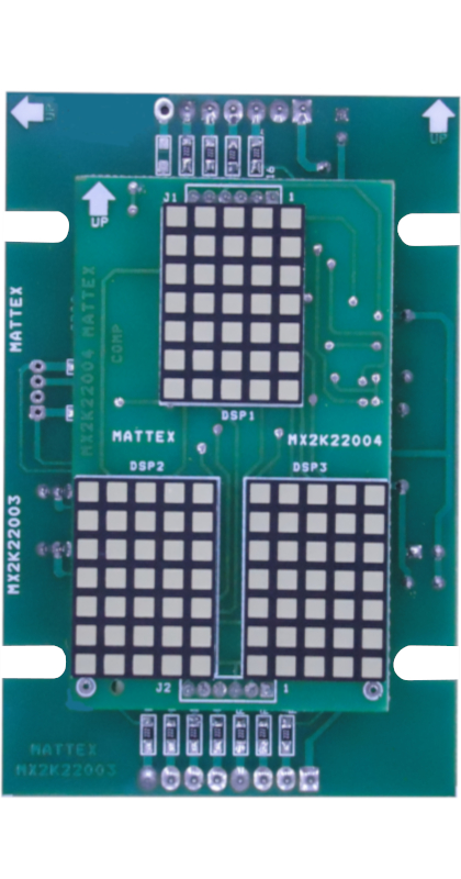 MX2K22003-4  LANDING 0 TO 39 FLOOR PARALLEL DOT MATRIX LED DISPLAY